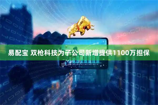 易配宝 双枪科技为子公司新增提供1100万担保
