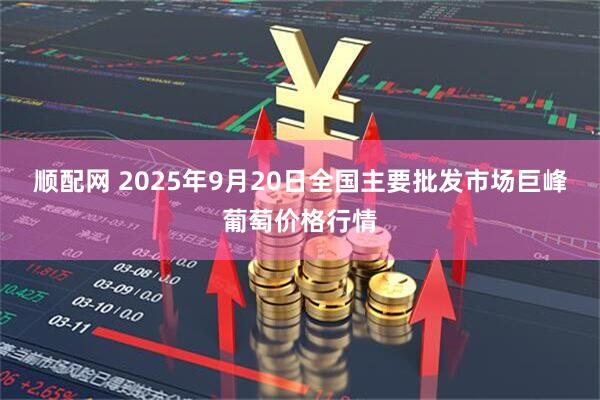 顺配网 2025年9月20日全国主要批发市场巨峰葡萄价格行情