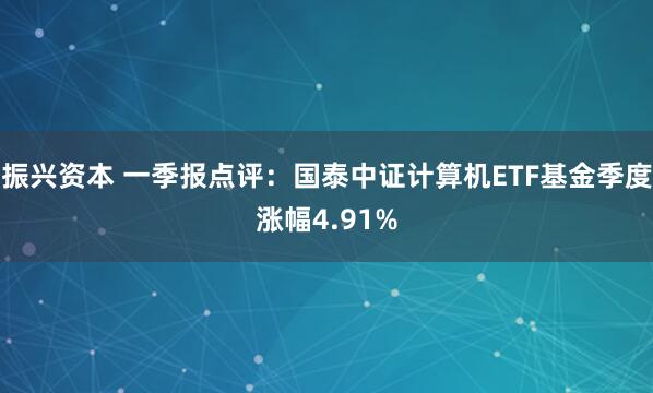 振兴资本 一季报点评：国泰中证计算机ETF基金季度涨幅4.91%